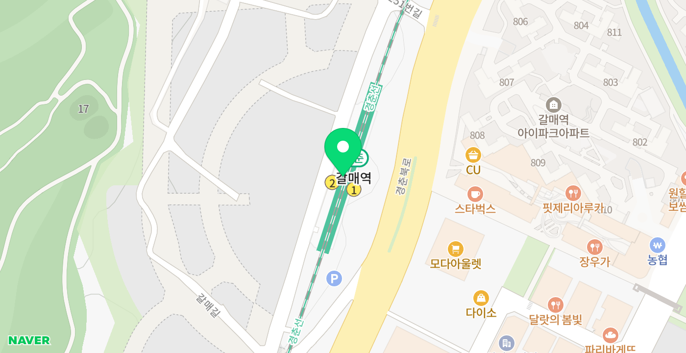 갈매역 위치 지도
