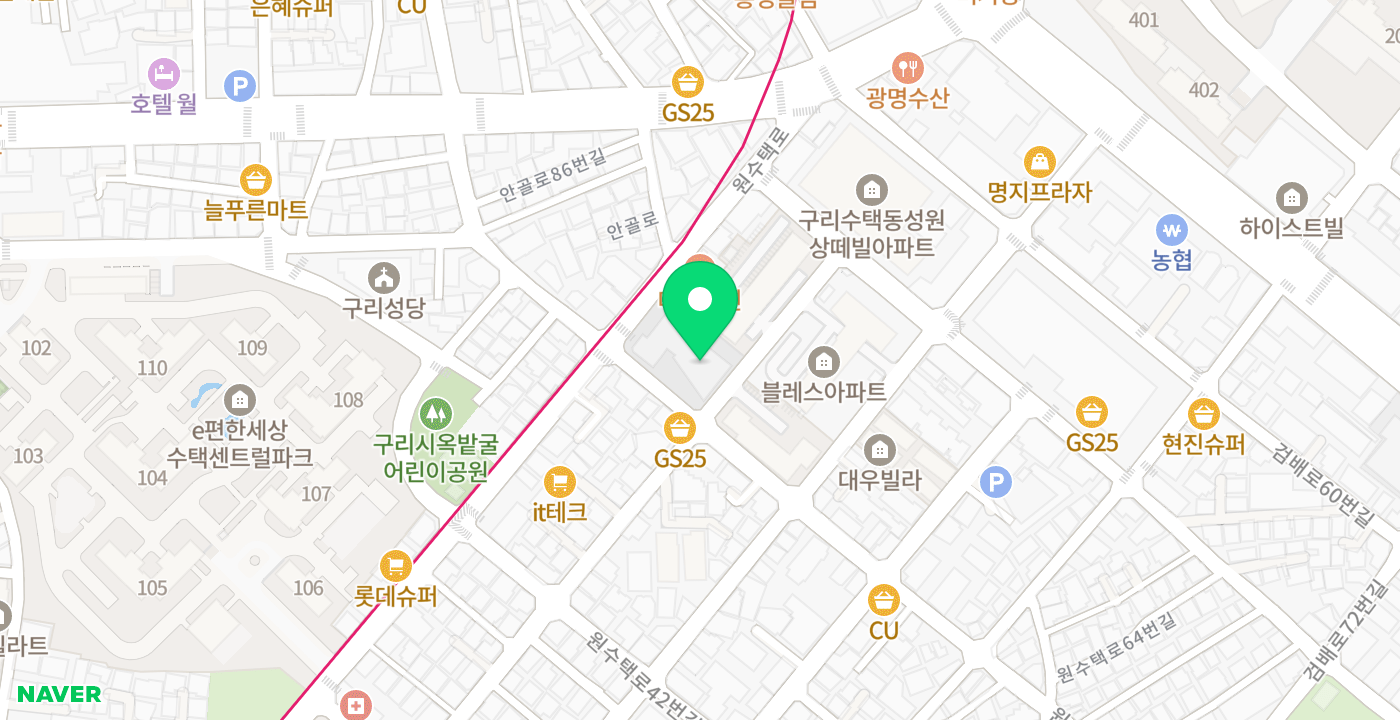수택2동 행정복지센터 위치 지도