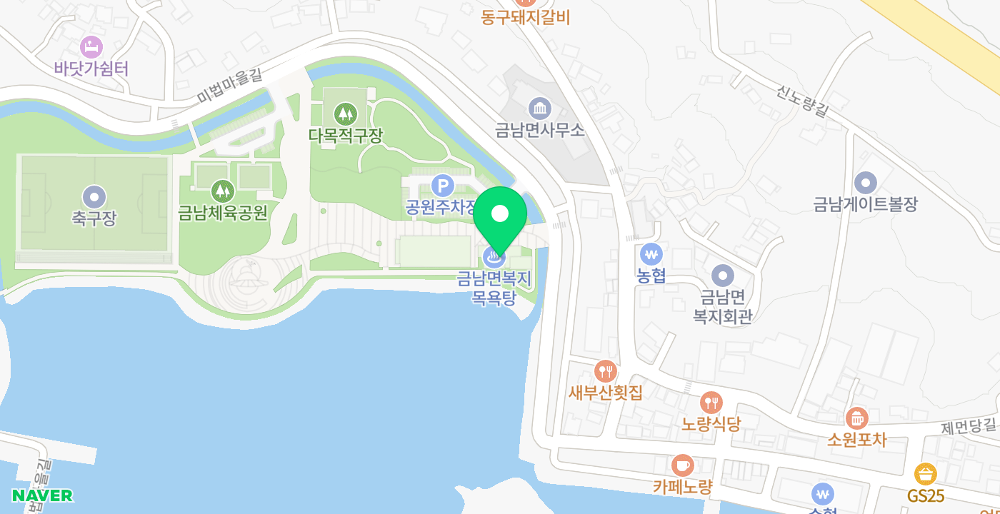 금남면 무인민원발급기 위치 지도