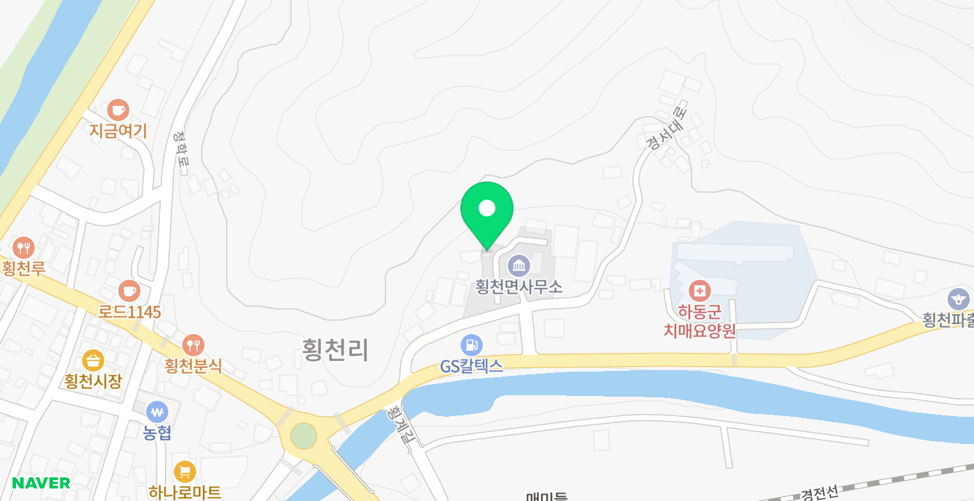 횡천면 무인민원발급기 위치 지도