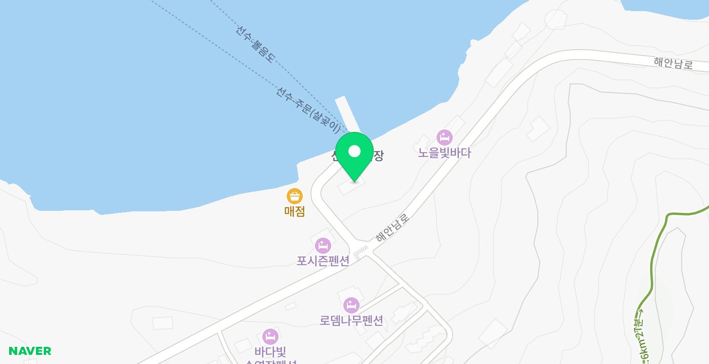화도선수항 위치 지도