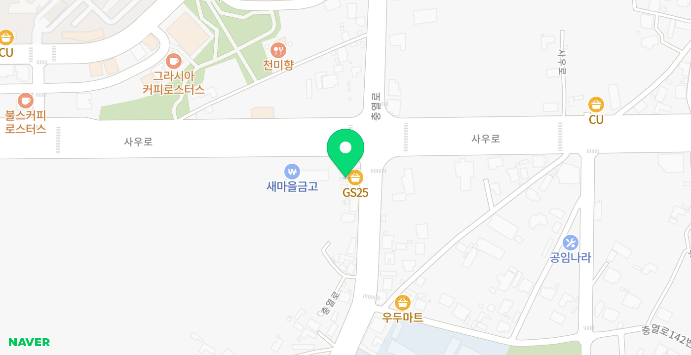 북춘천새마을금고 본점 위치 지도
