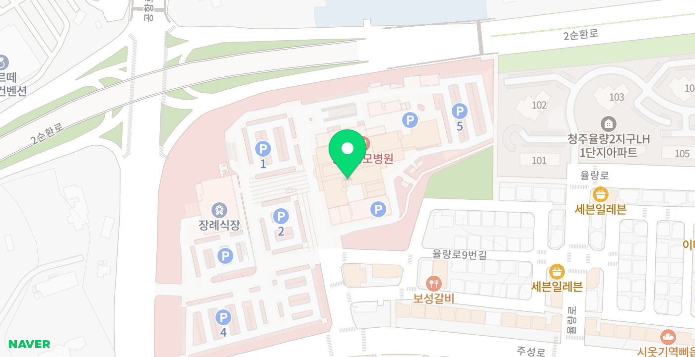 청주성모병원 위치 지도