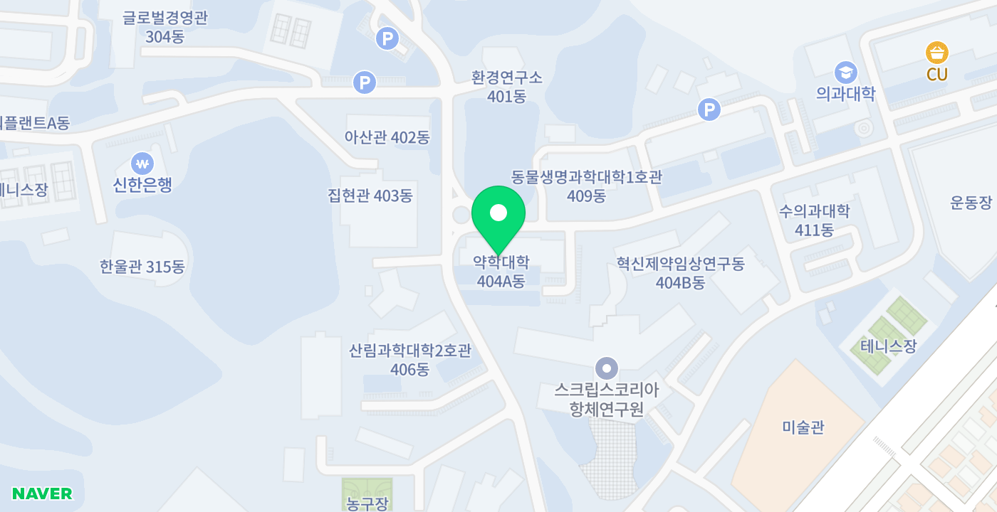 강원대학교(나래관) 위치 지도