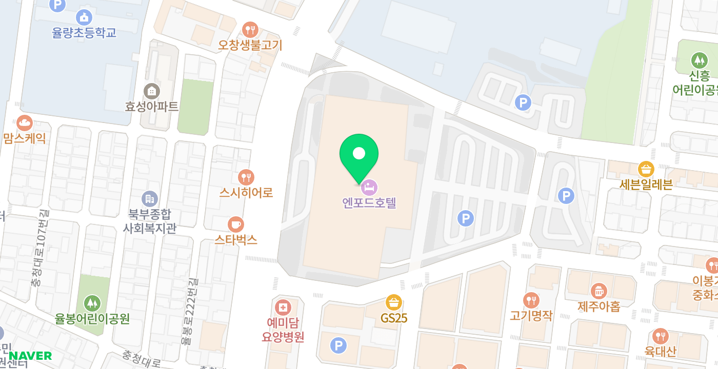홈플러스 동청주점 위치 지도