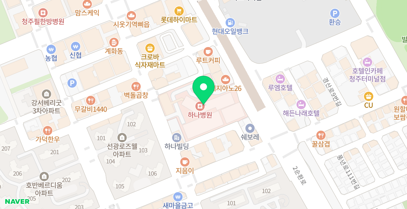 하나병원 위치 지도