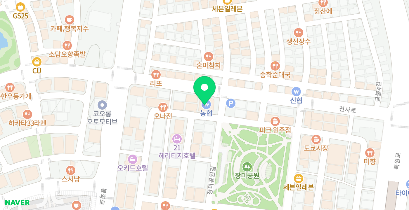원주농협본점 위치 지도