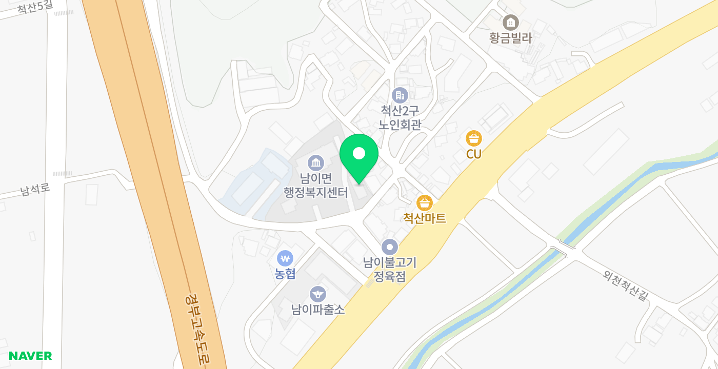 남이면 위치 지도