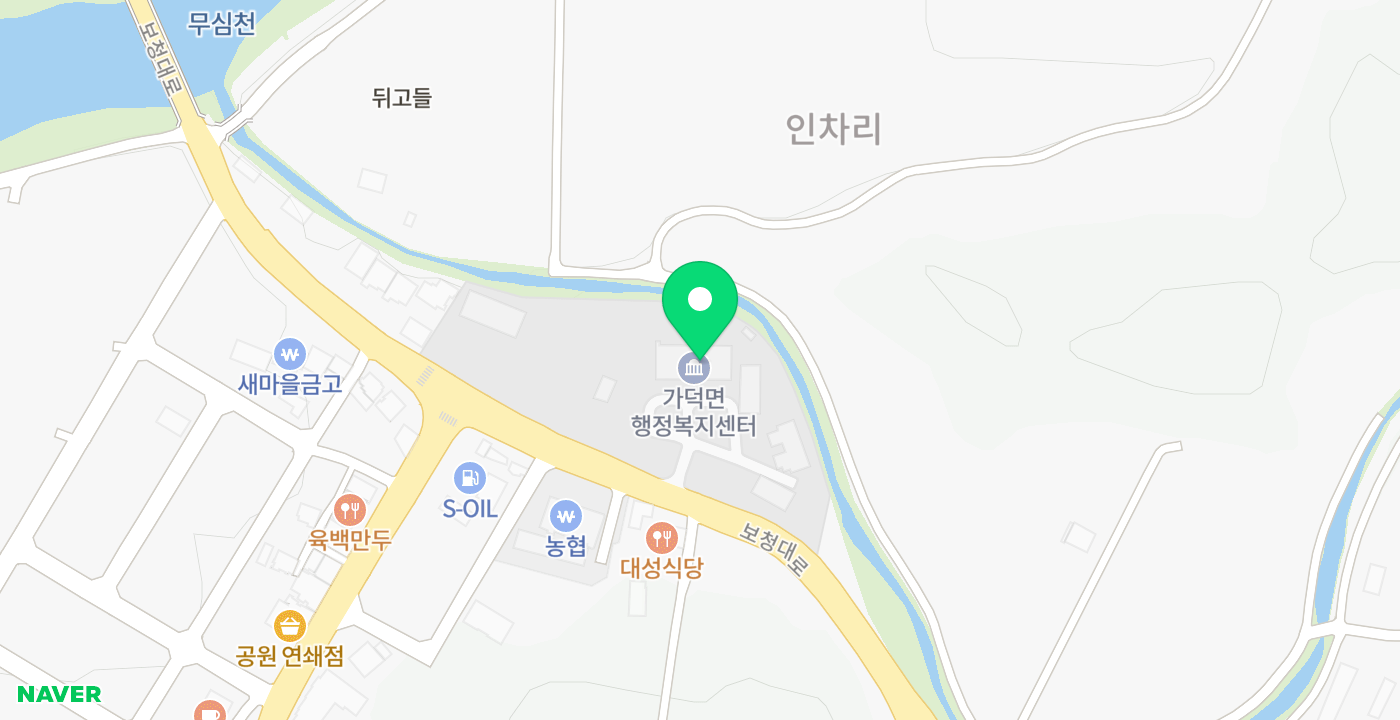 가덕면사무소 위치 지도