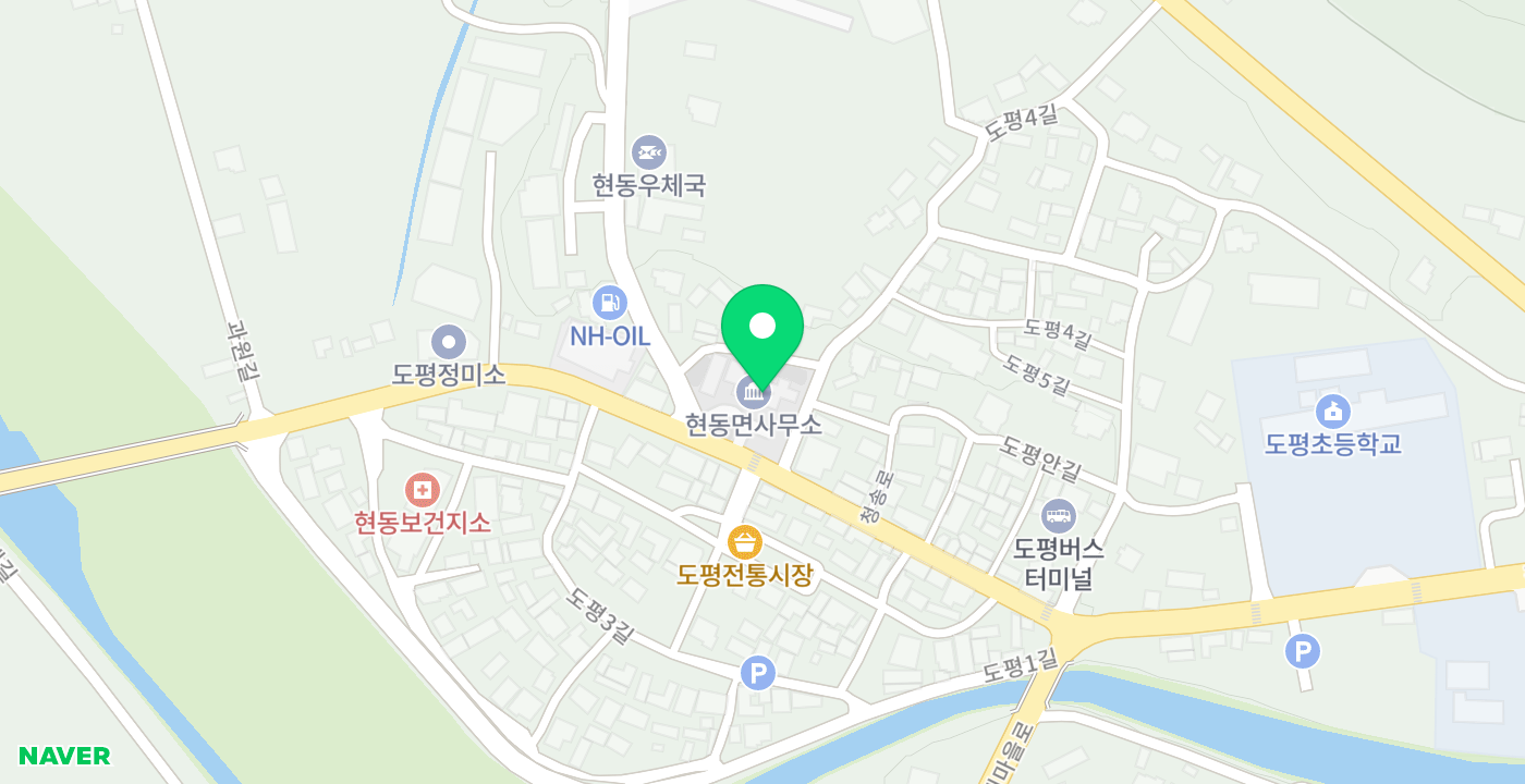 현동면_무인 위치 지도