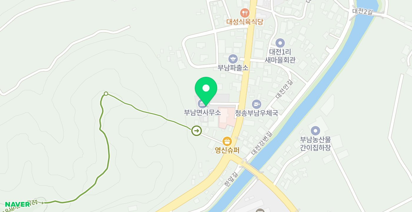 부남면_무인 위치 지도