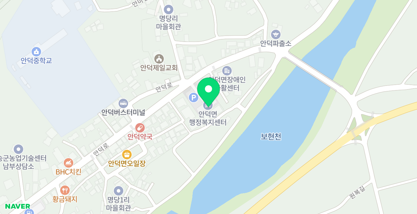 안덕면_무인 위치 지도