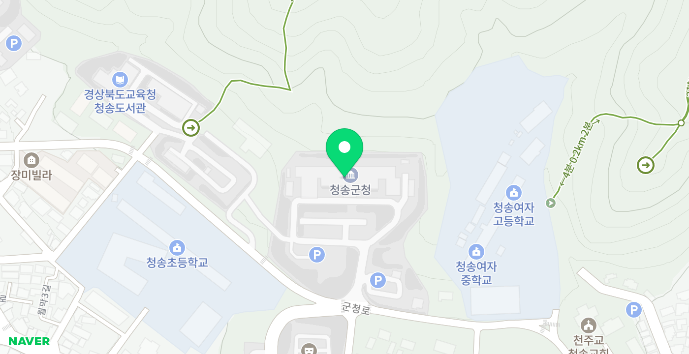 군청민원실 위치 지도