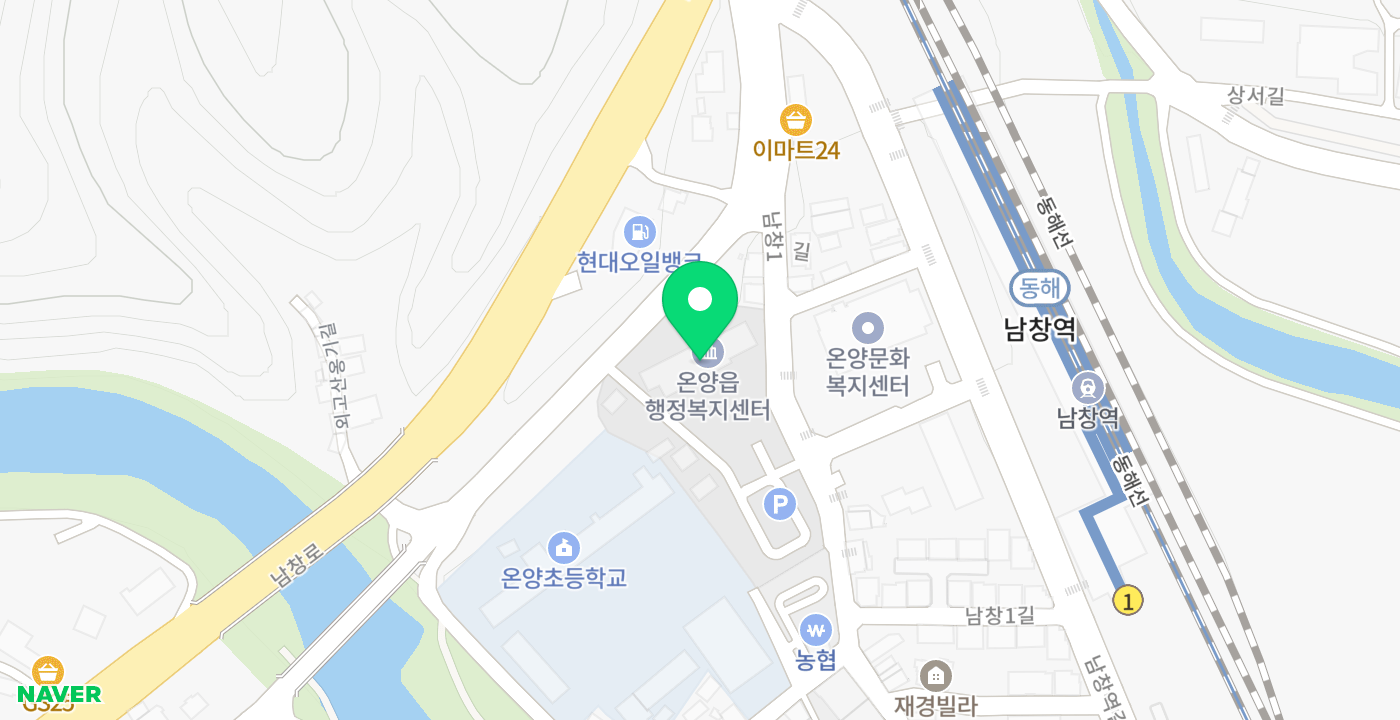 온양읍 행정복지센터 2 위치 지도