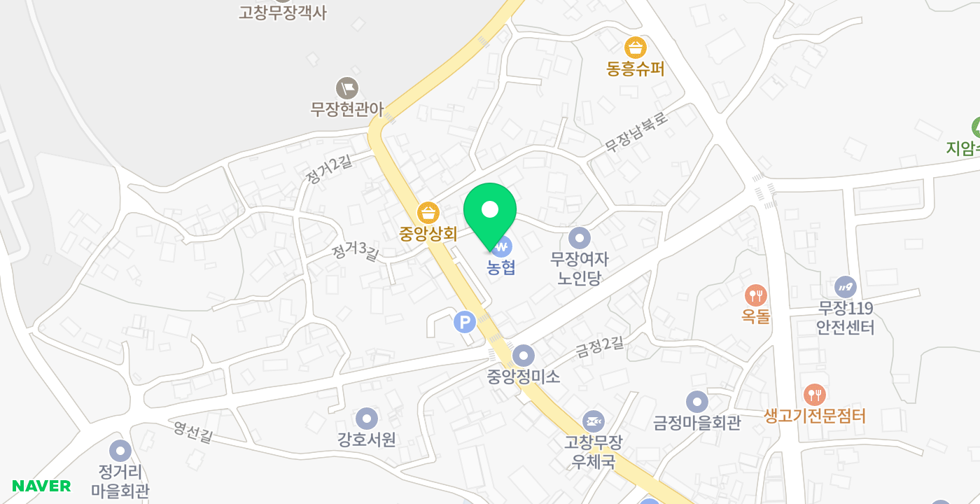 선운산농협본점 위치 지도