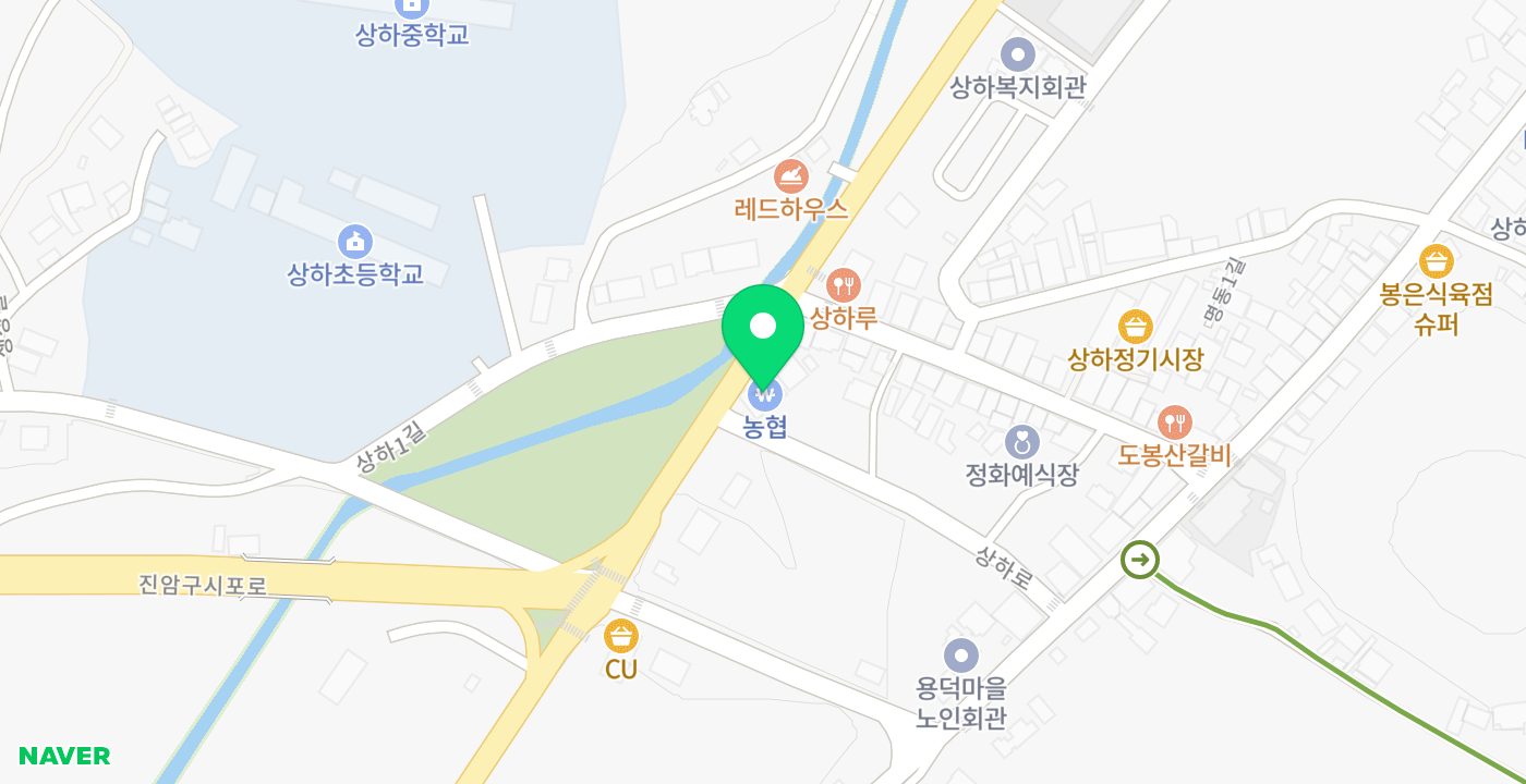 상하농협 365코너 위치 지도