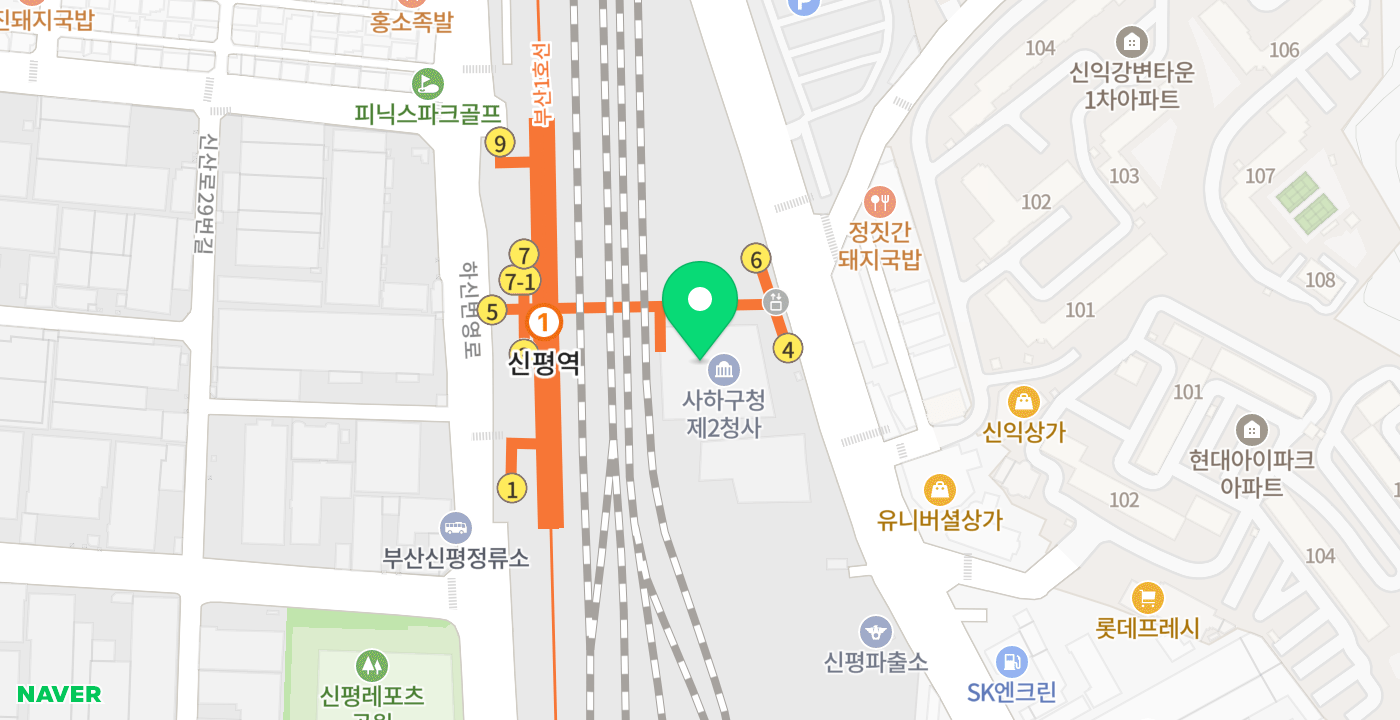 제2청사 위치 지도