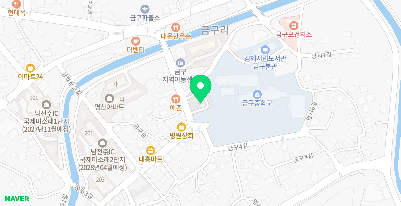 금구면 위치 지도