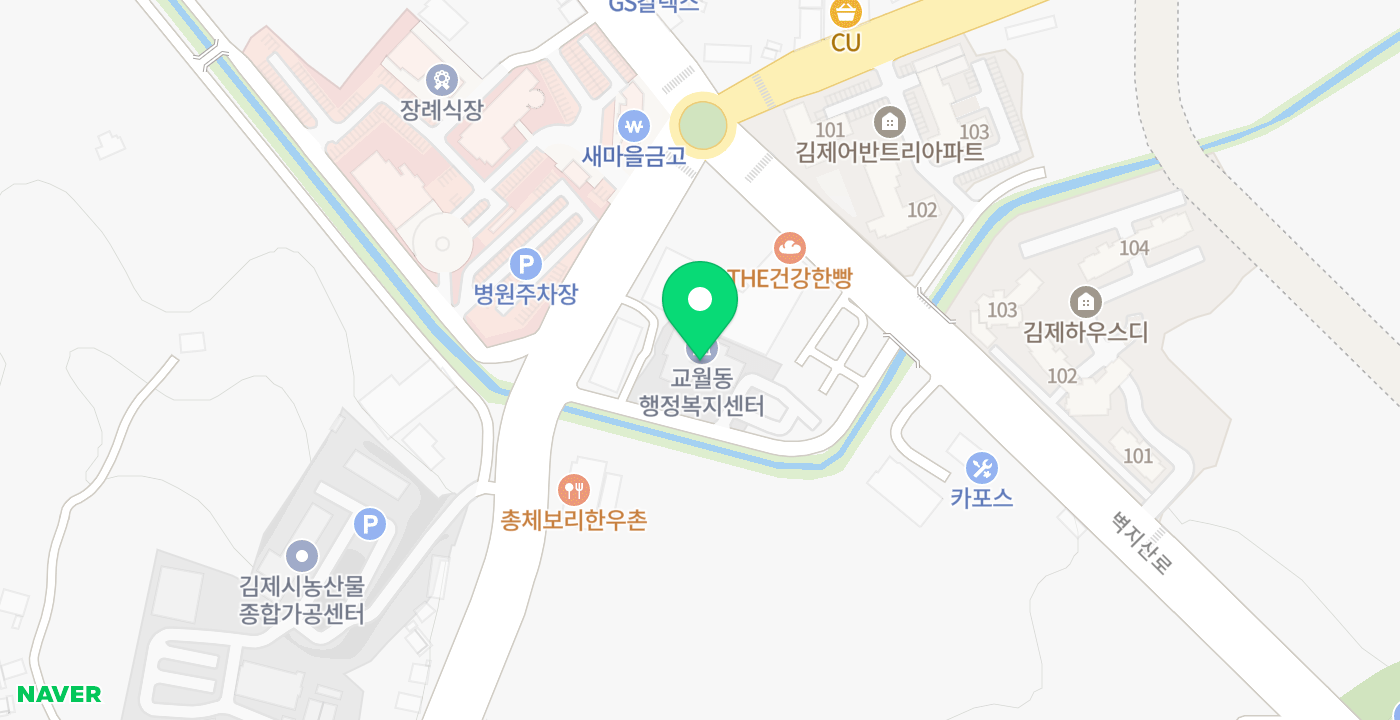 교월동 위치 지도