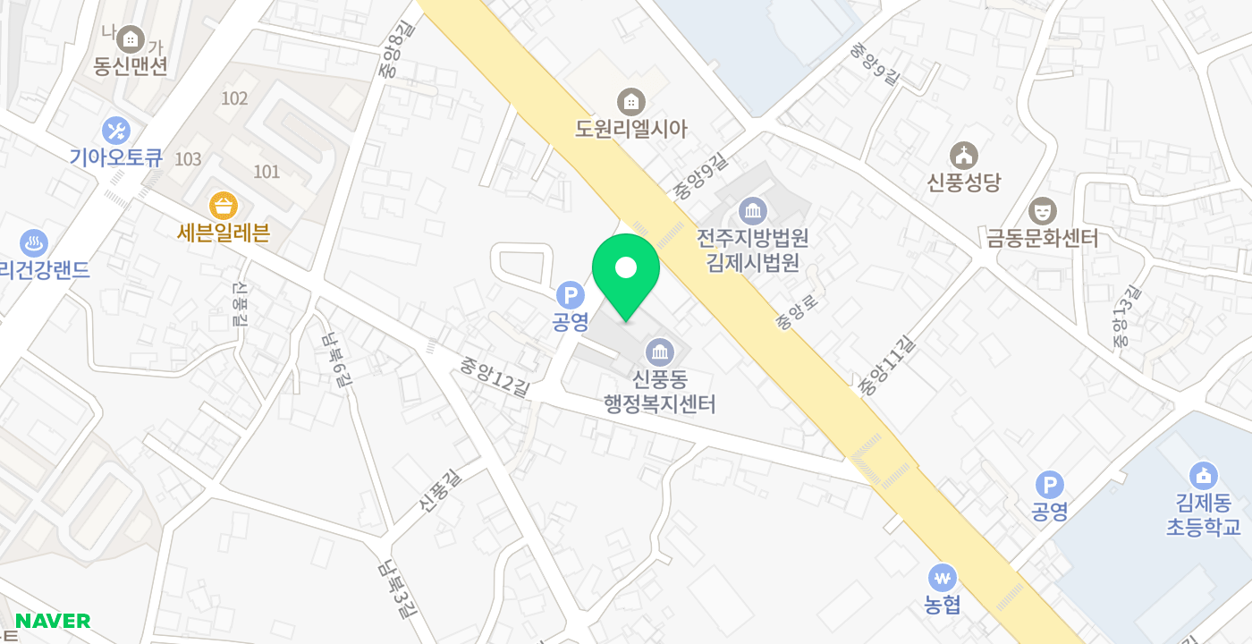 신풍동 위치 지도