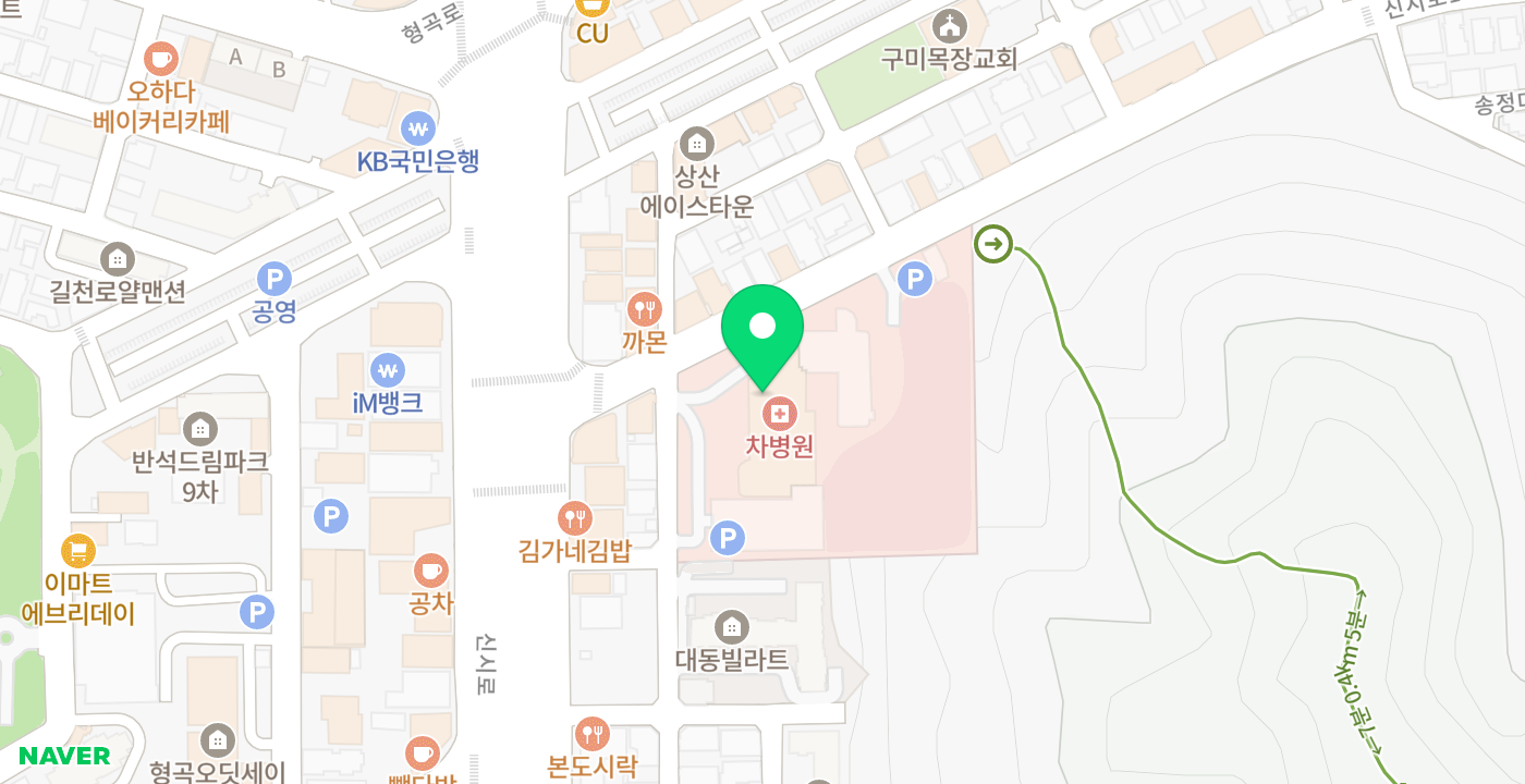구미차병원 위치 지도