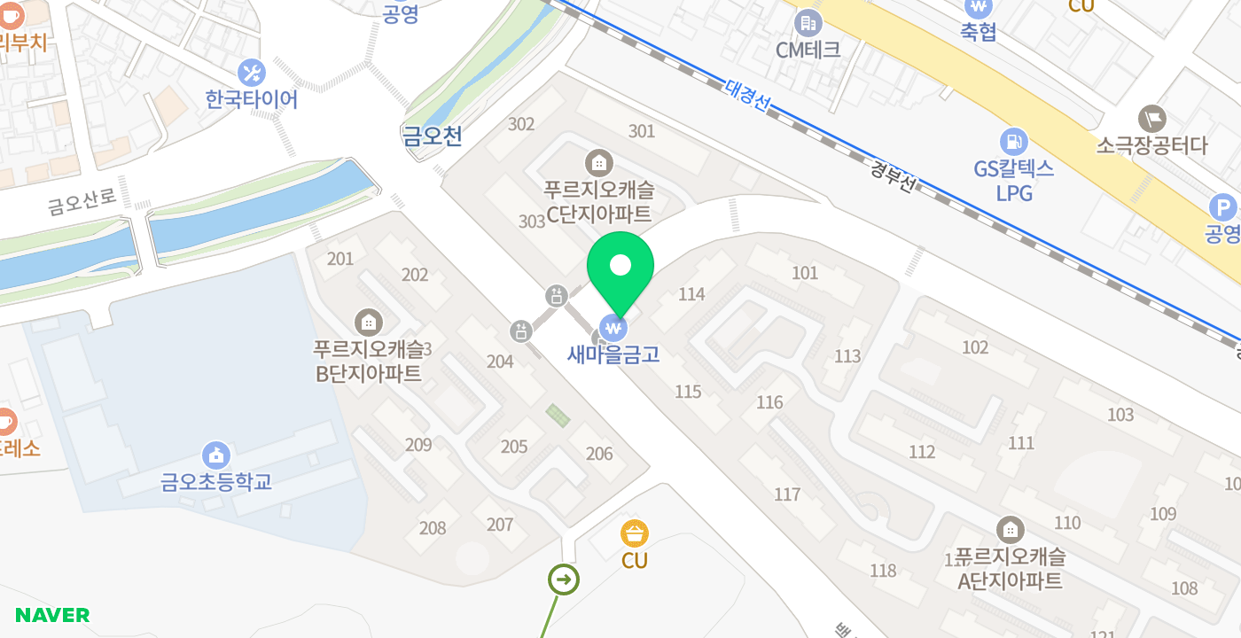 구미시아픈아이돌봄센터(外) 위치 지도