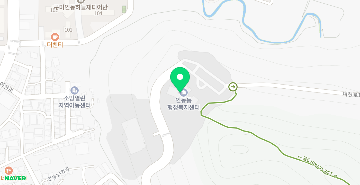 인동동행정복지센터2(外) 위치 지도
