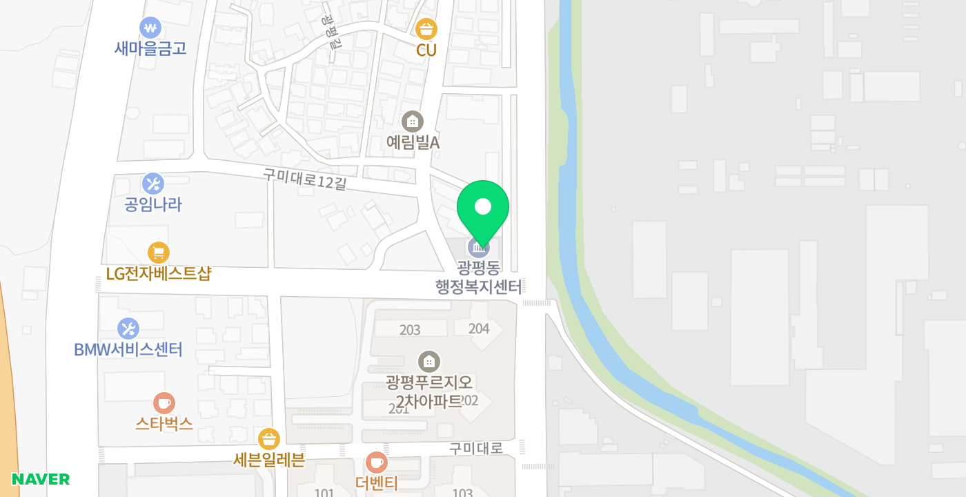광평동행정복지센터(外) 위치 지도