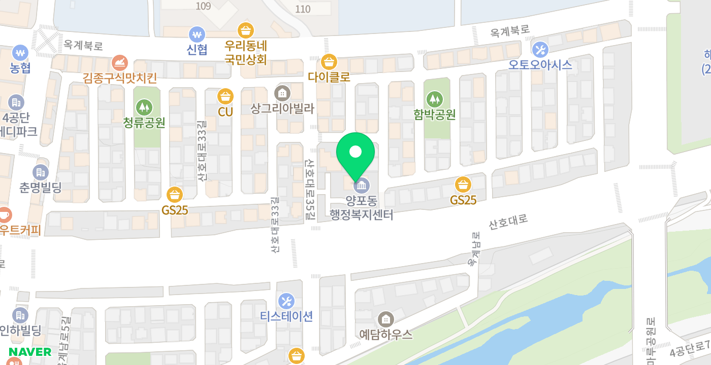 양포동행정복지센터1 위치 지도