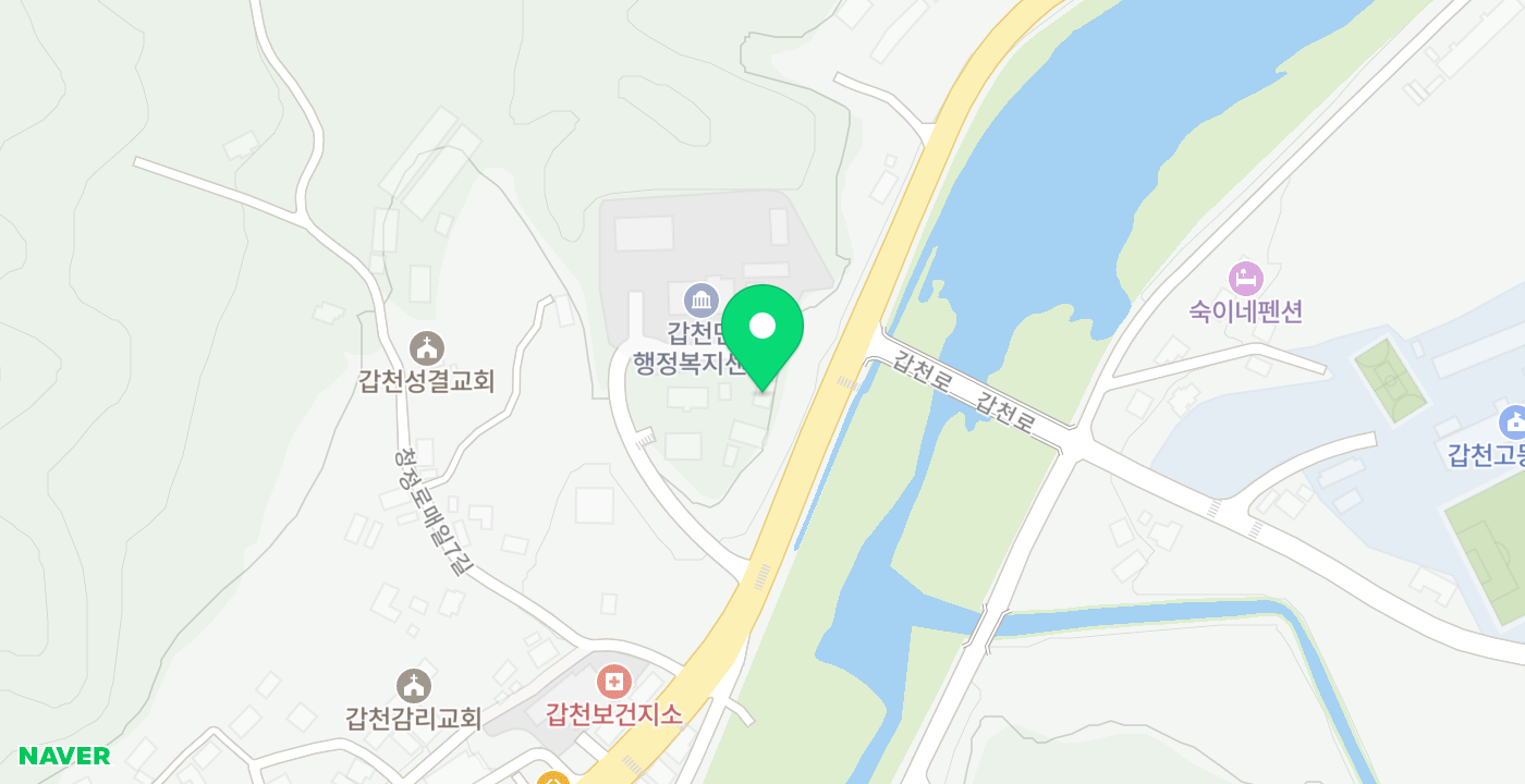 갑천면사무소 위치 지도