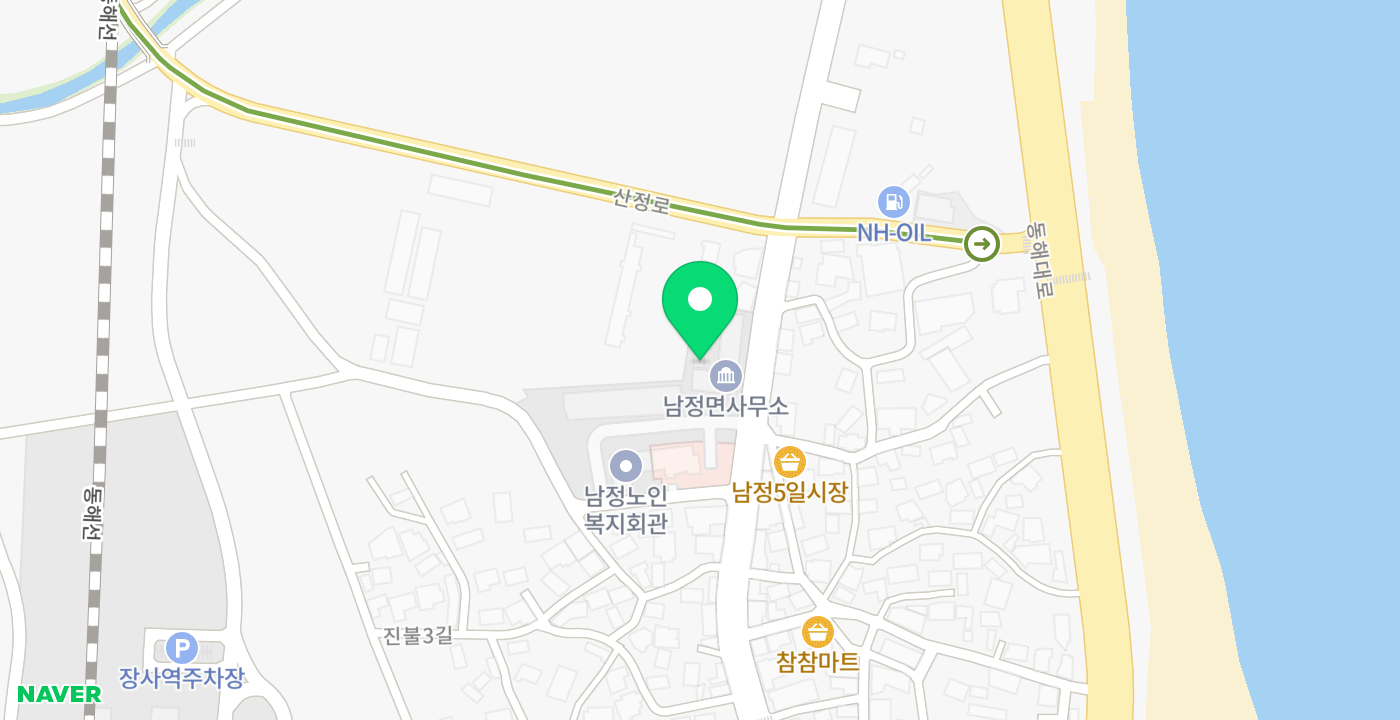 남정면 위치 지도