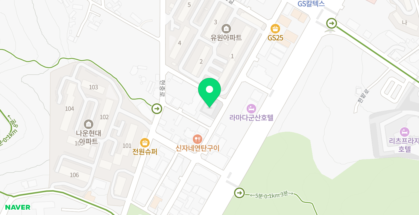 나운3동 위치 지도