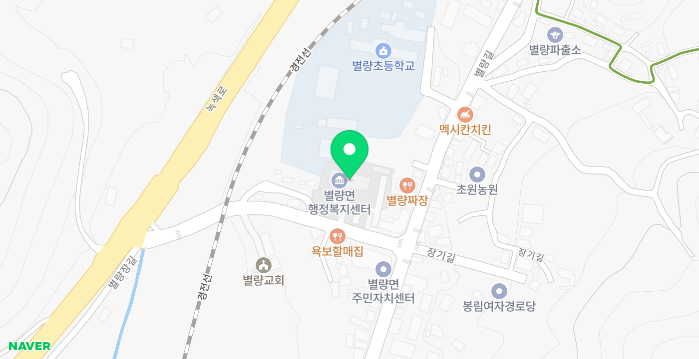 별량면사무소 위치 지도