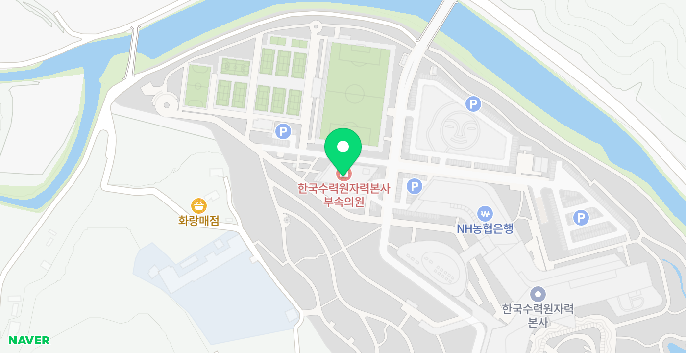 한국수력원자력본사 위치 지도