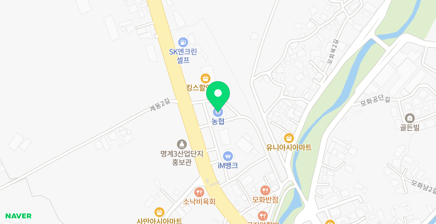 외동농협 모화지점 위치 지도