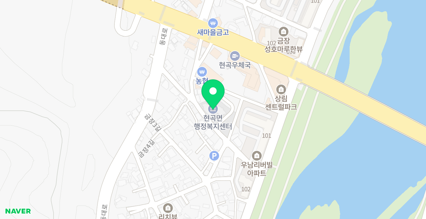 현곡면사무소 위치 지도
