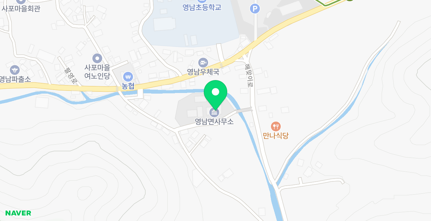 영남면_무인 위치 지도