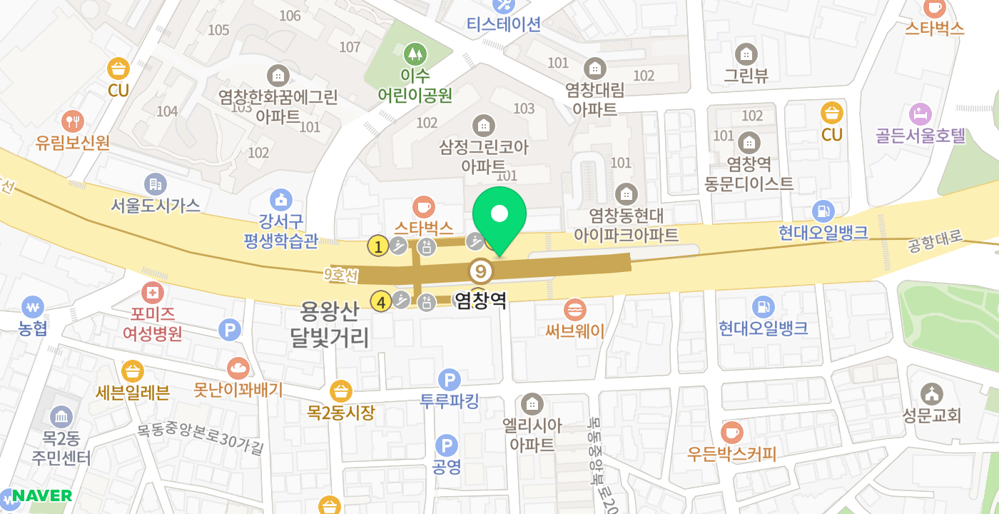 염창역 위치 지도