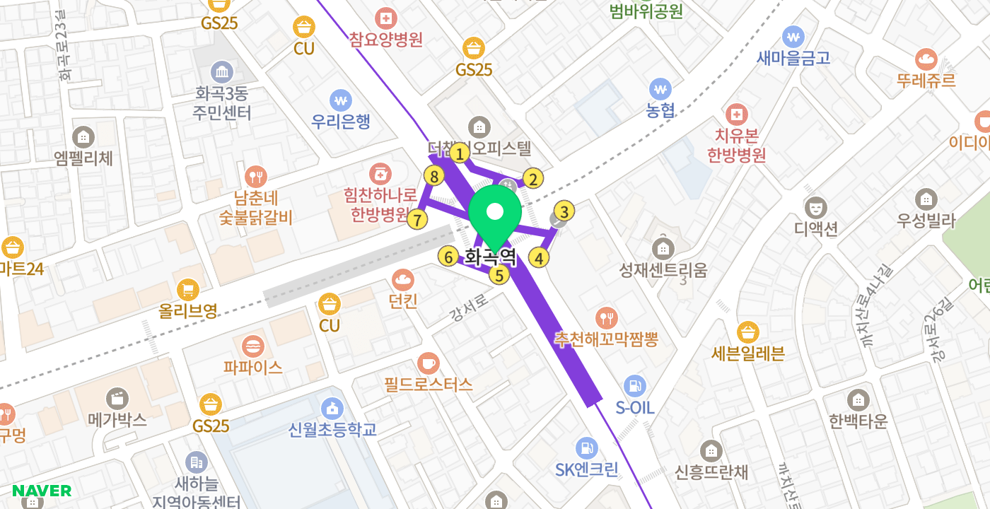 화곡역 위치 지도