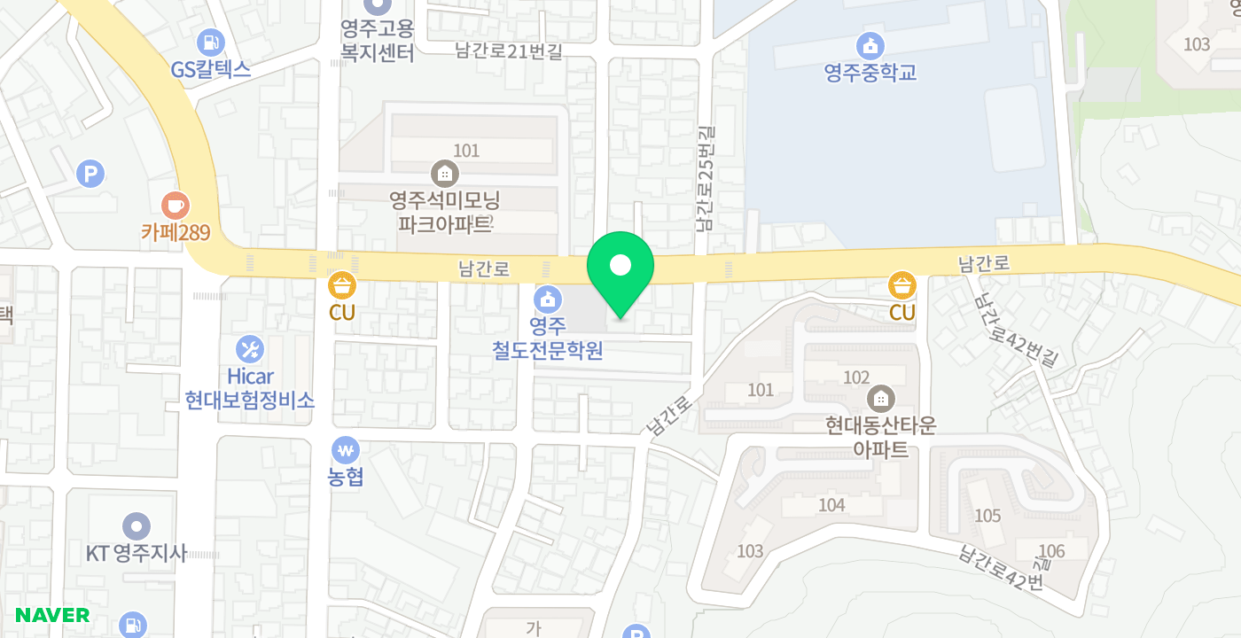 휴천1동 행정복지센터 위치 지도