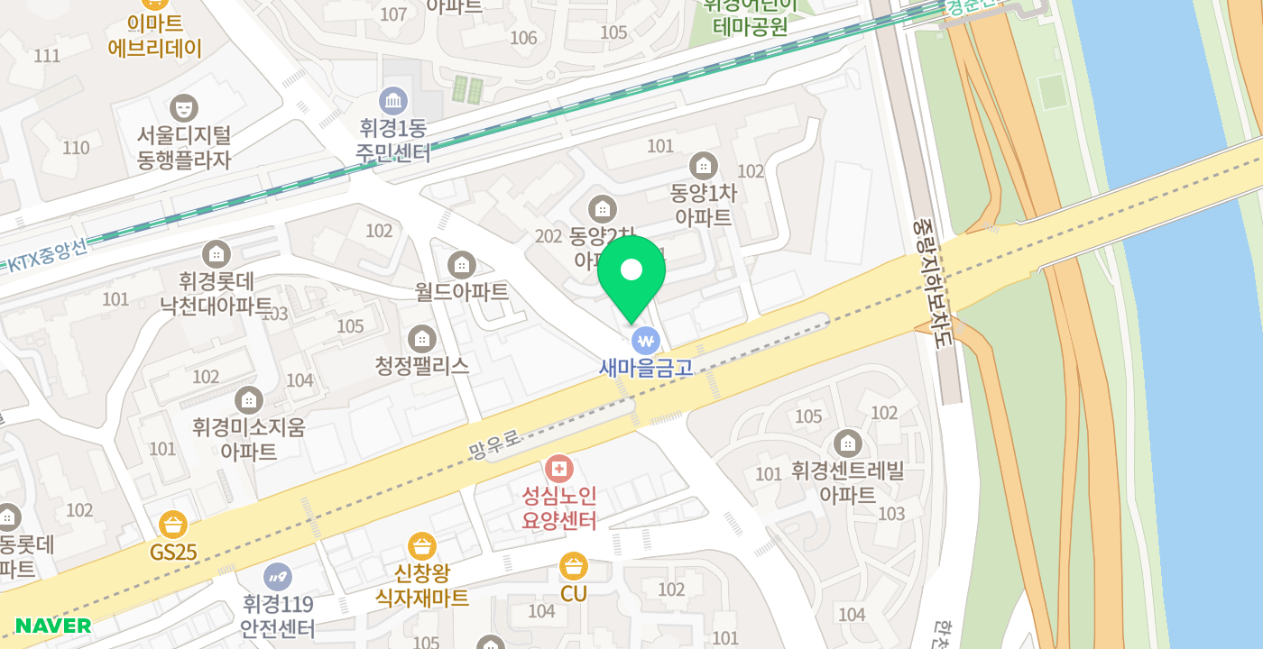 더좋은새마을금고 위치 지도