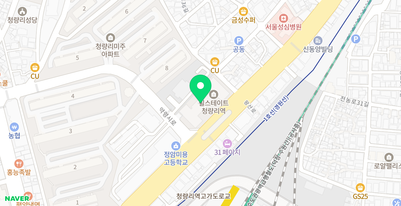 청량리동주민센터 위치 지도