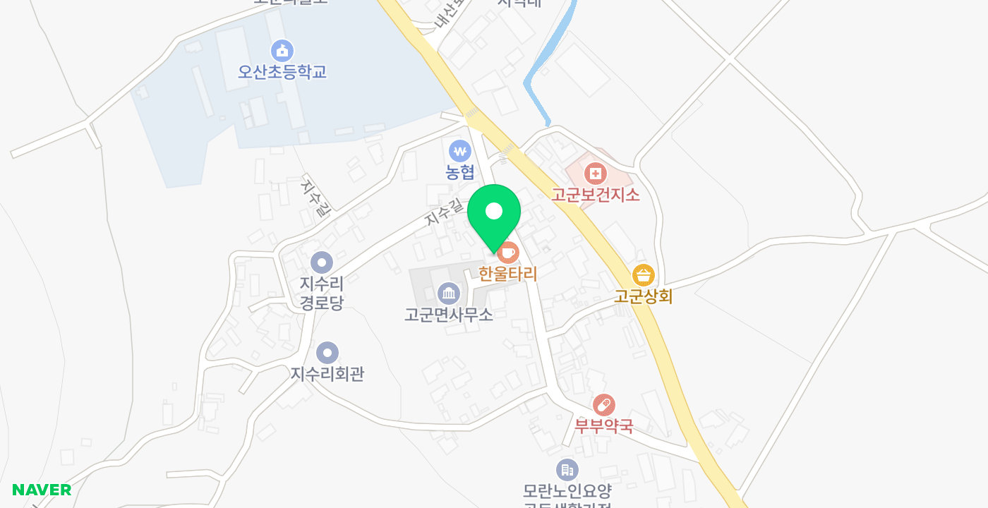 고군면사무소 위치 지도