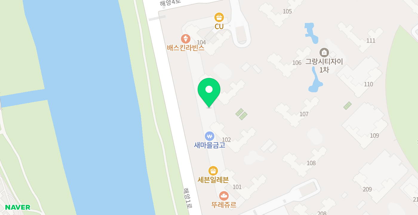 자이아파트 수변상가 위치 지도