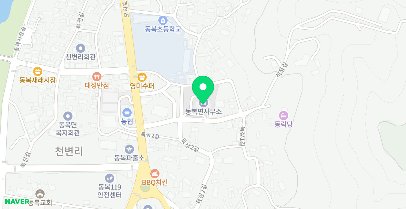 화순군동복면 위치 지도