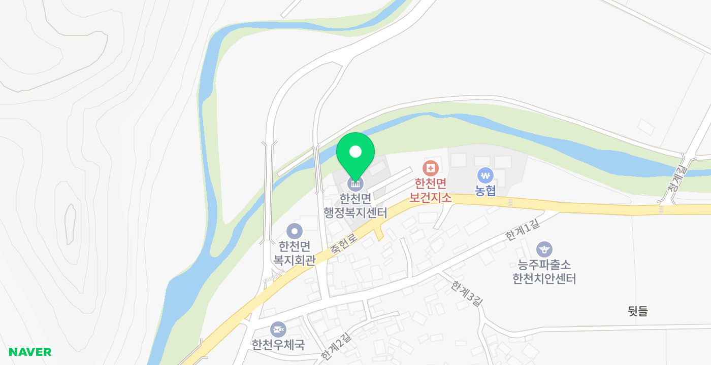 화순군한천면 위치 지도