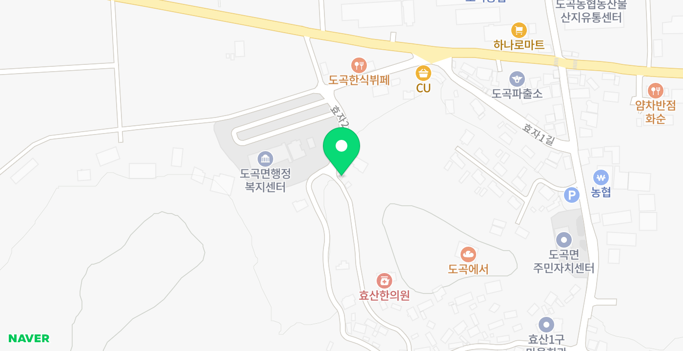 화순군도곡면 위치 지도