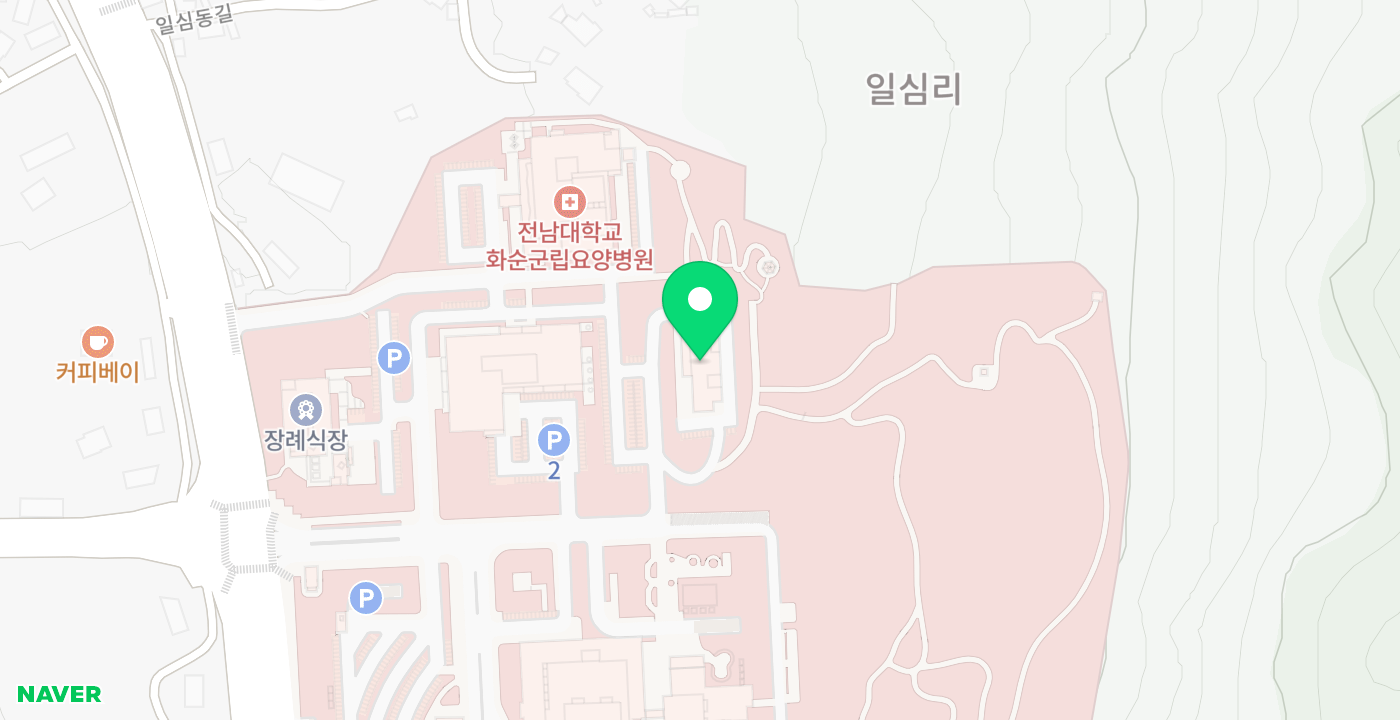 화순전남대학교 병원 위치 지도