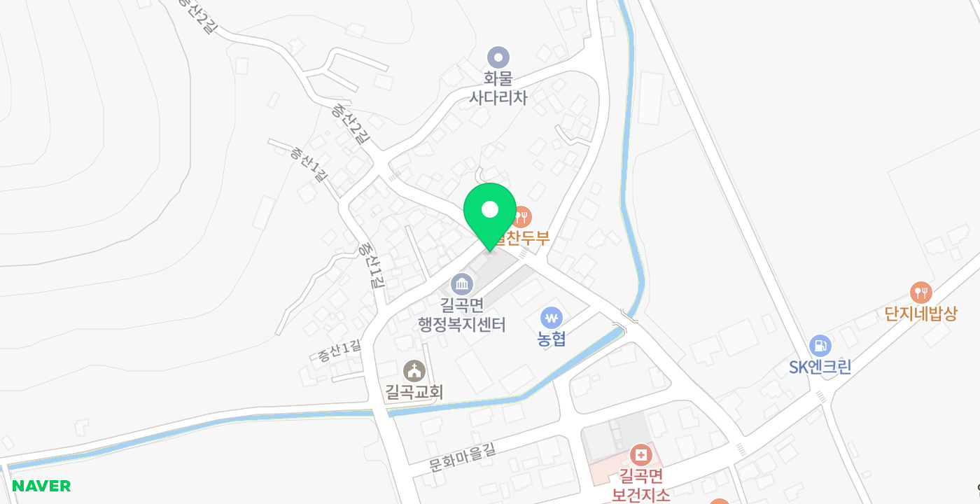 길곡면사무소 위치 지도