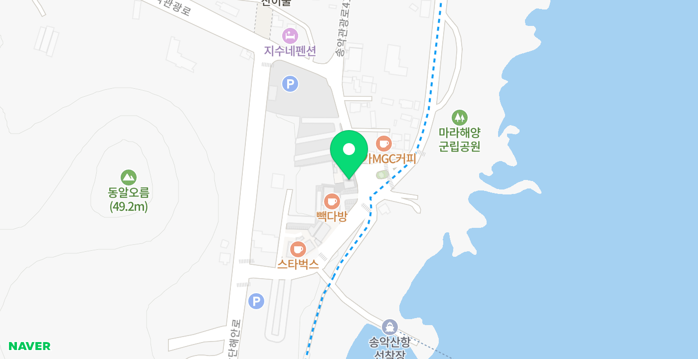 마라도가는여객선(송악산항여객터미널) 위치 지도